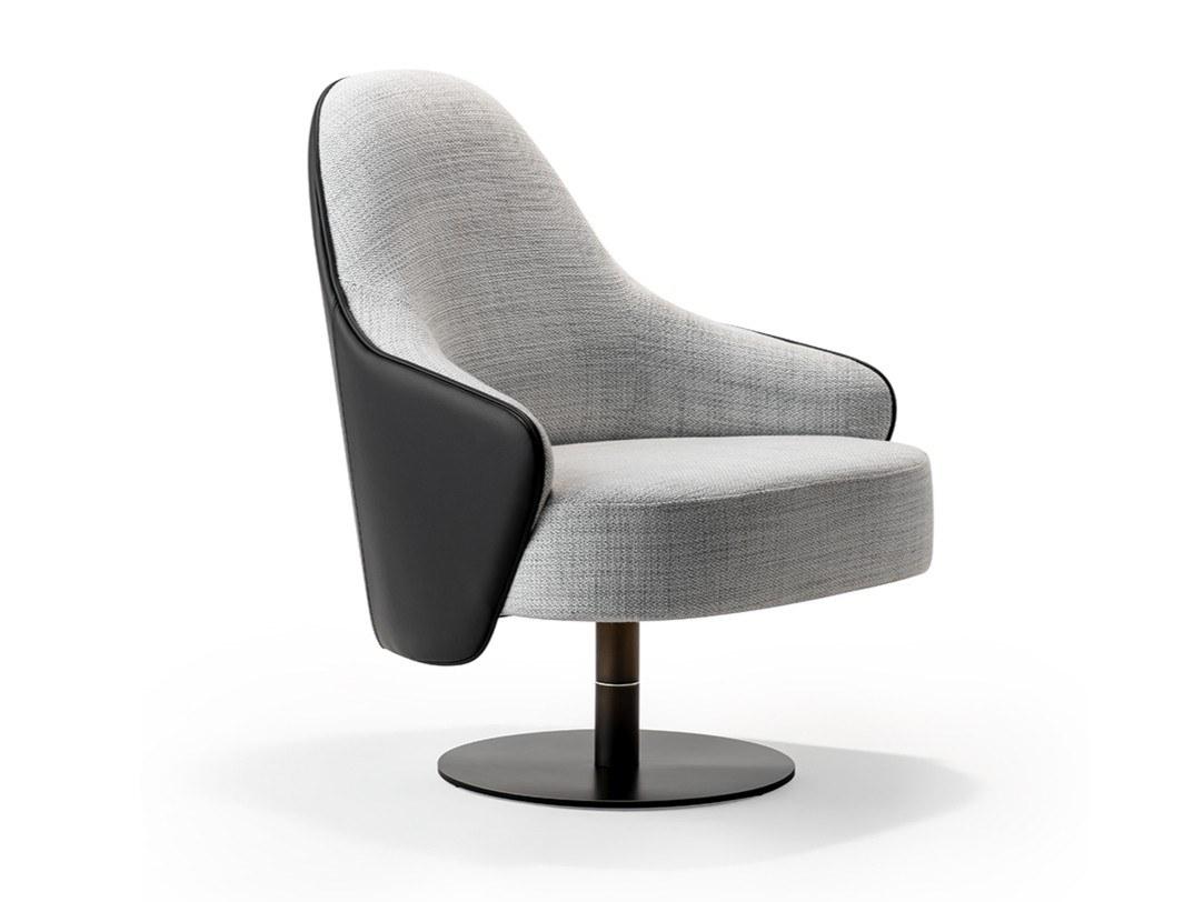 Swivel armchair with armrests | Ludwig by Reflex