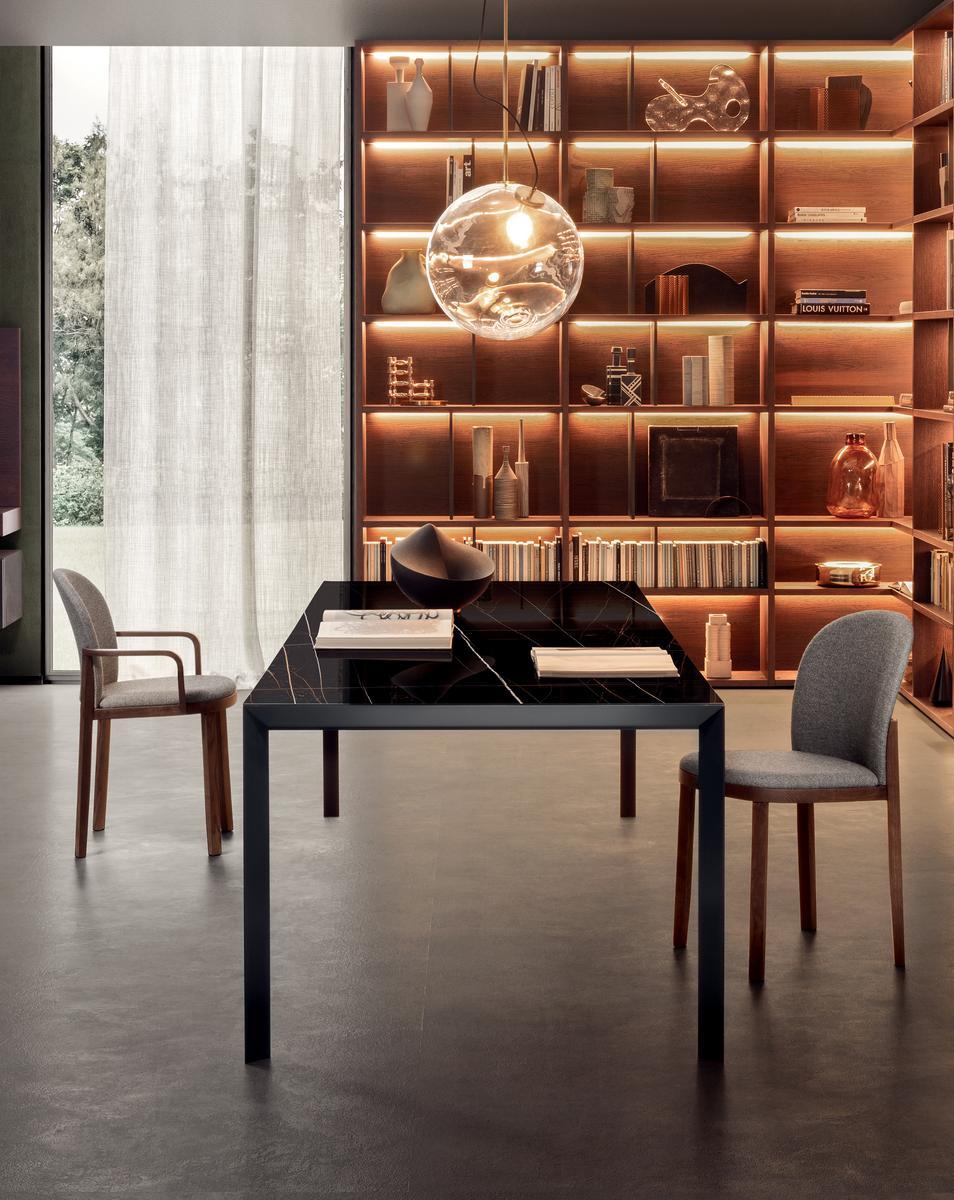 Extending rectangular table | Soffio by Pianca