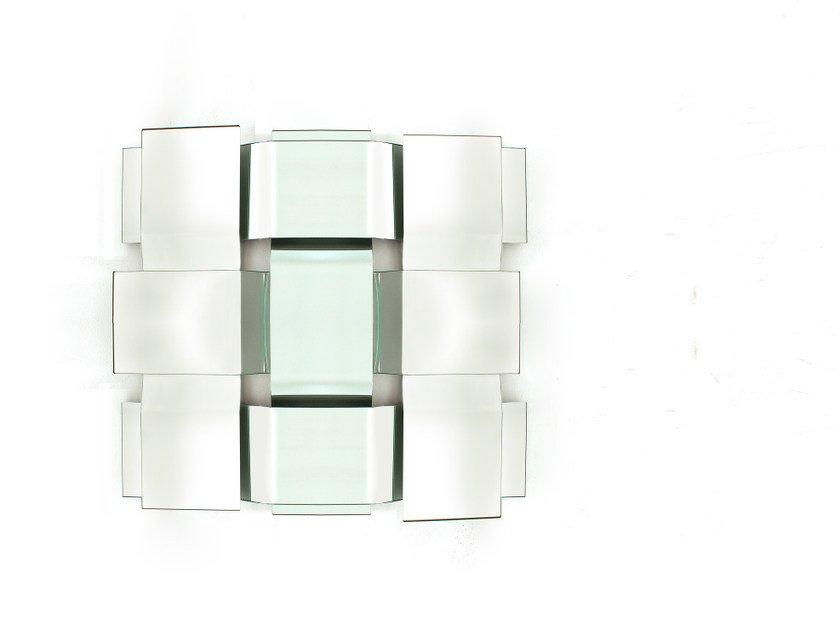 Square wall-mounted mirror | Trama by Tonin Casa