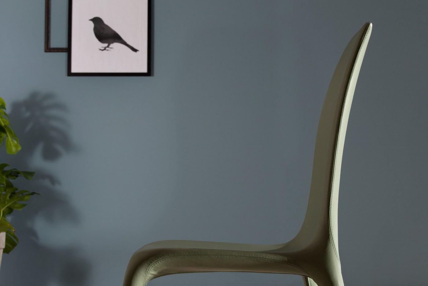 Upholstered leather chair | Lisetta by Tonin Casa