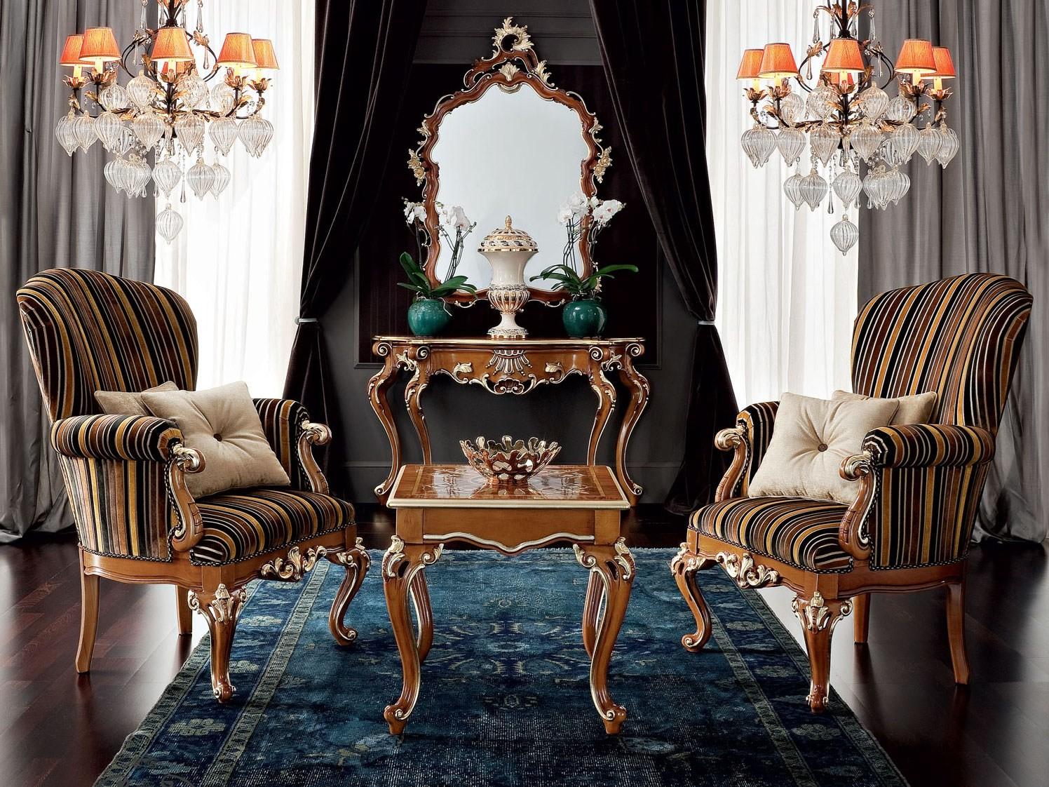 Solid wood console table | 12606 by Modenese Gastone