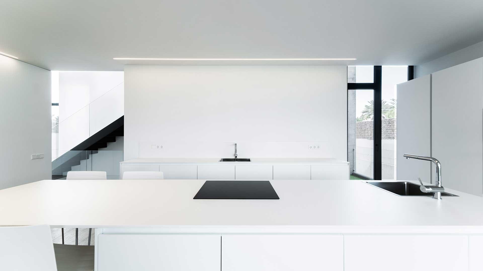 Aluminium linear lighting profile | Fifty Ho Trimless by Arkoslight