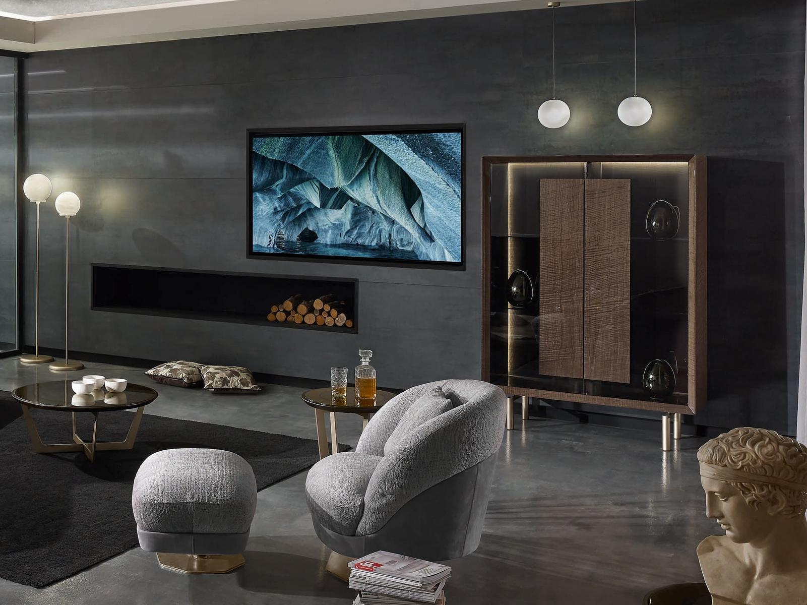 Display cabinet with integrated lighting | Quadro - 781701 by Grilli