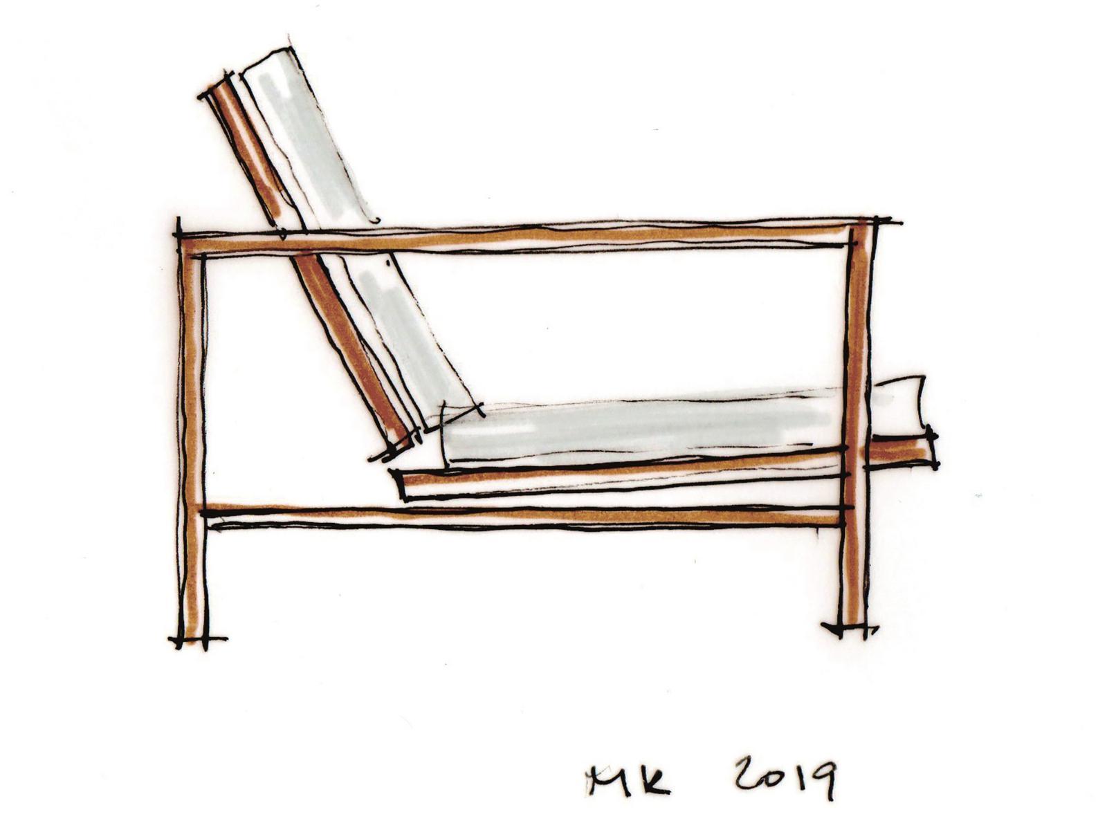 Teak garden armchair with armrests | Quadrado by Minotti