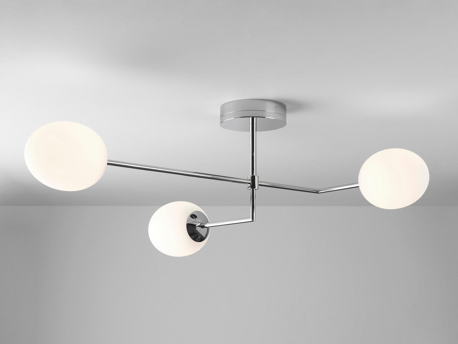 LED ceiling lamp in metal and opal glass | Kiwi 3 by Astro lighting