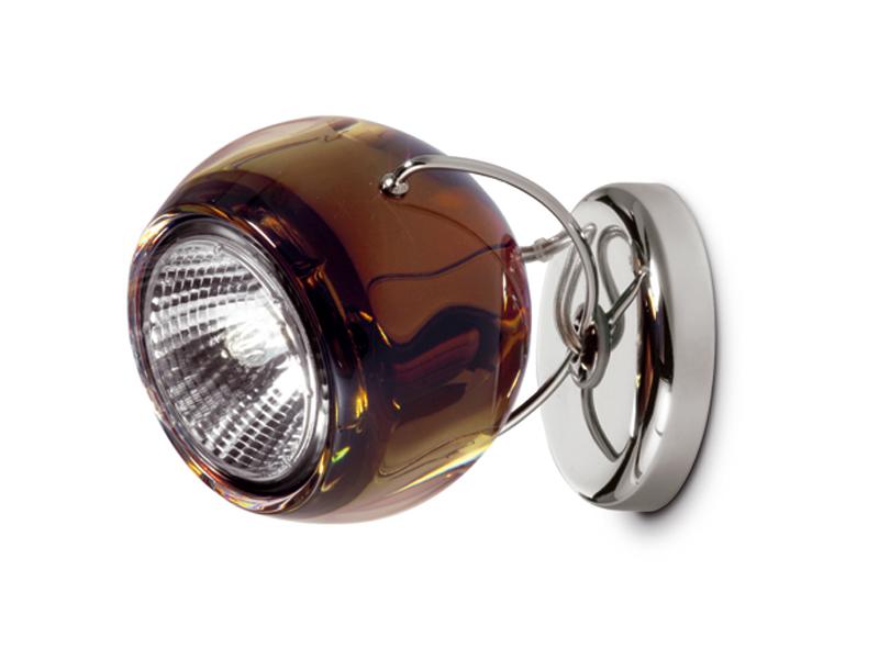 Adjustable crystal spotlight | Beluga Colour by Fabbian