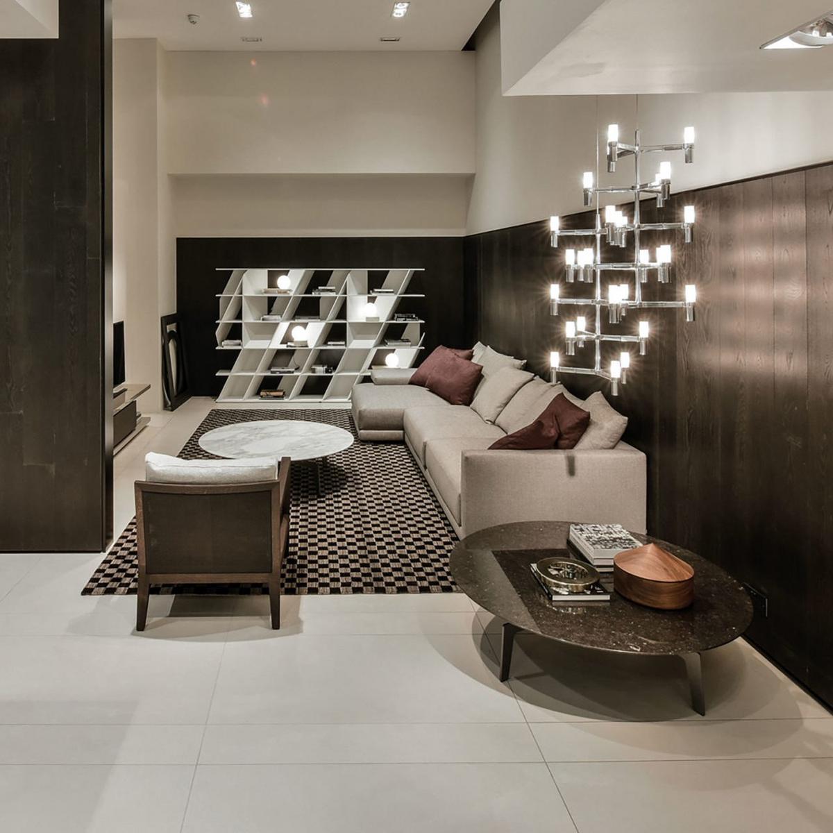 Die cast aluminium chandelier | Crown Multi by Nemo