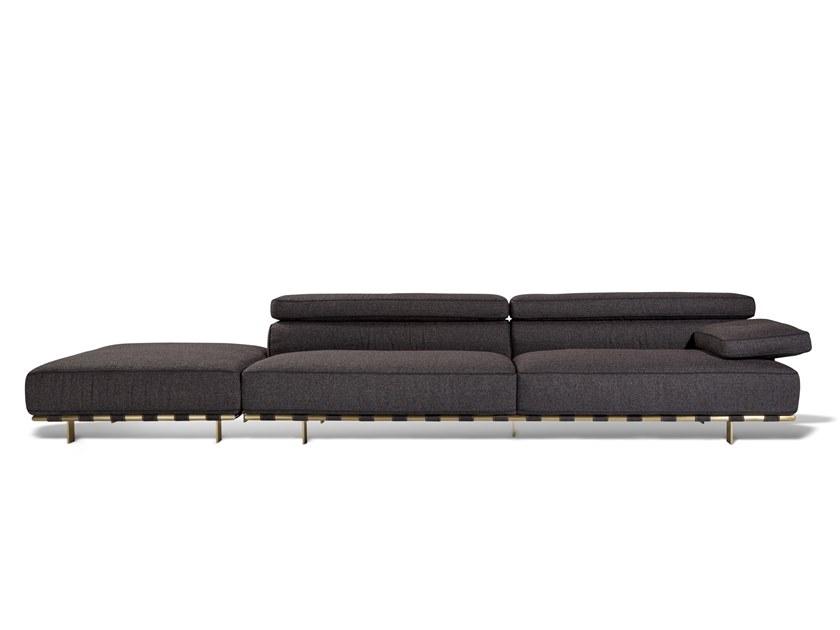 Sectional fabric sofa | Montparnasse by Visionnair