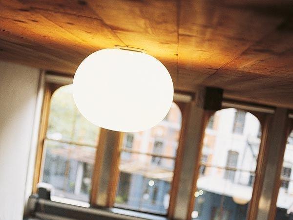 Opal glass ceiling lamp | Glo-ball C by Flos