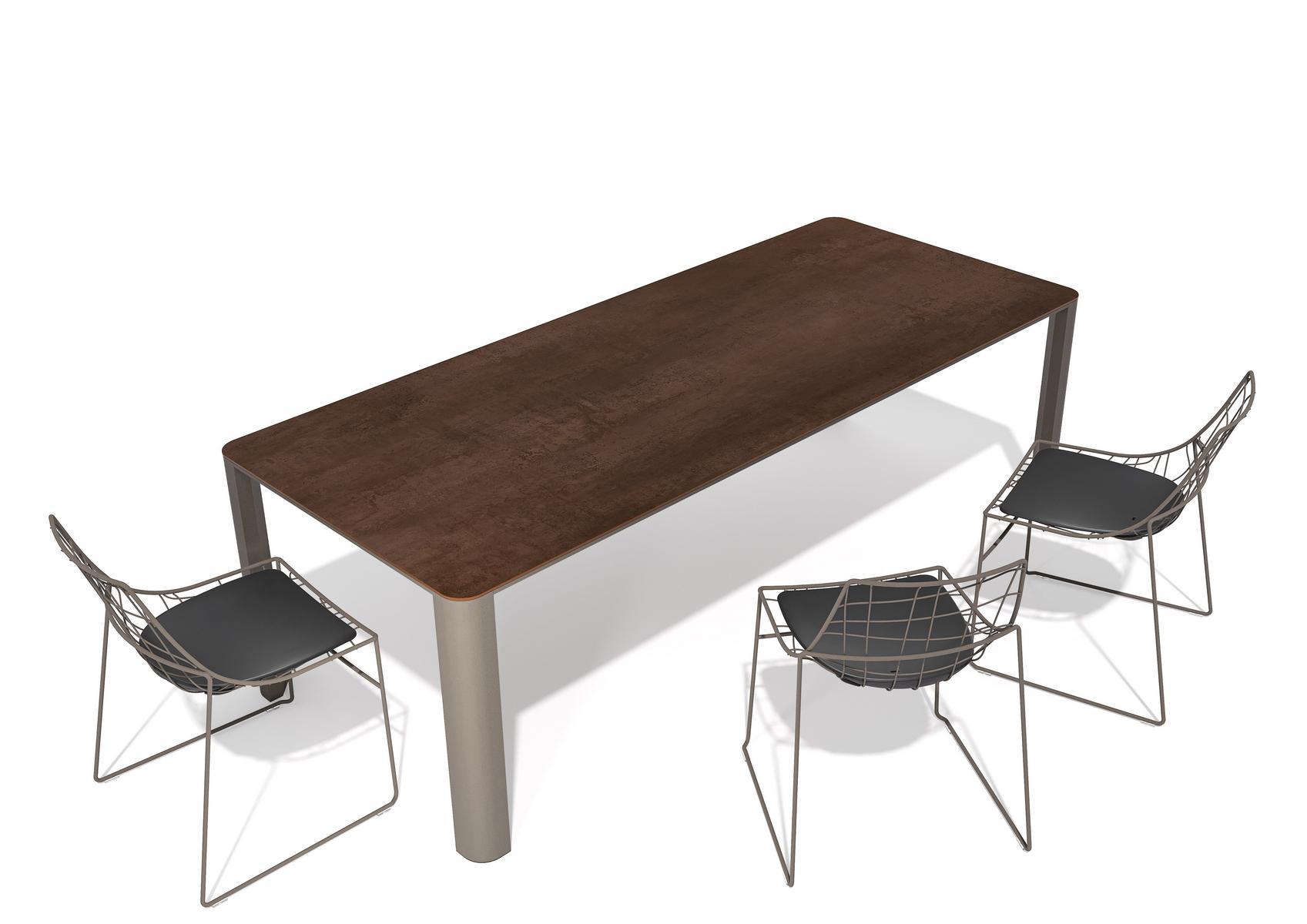 Sled base stackable metal chair | Keyah by Sovet