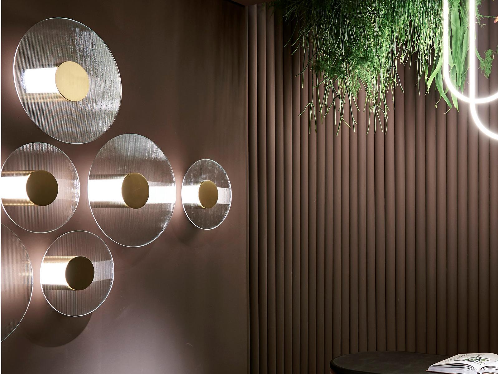 LED indirect light glass wall light |  by Baxter