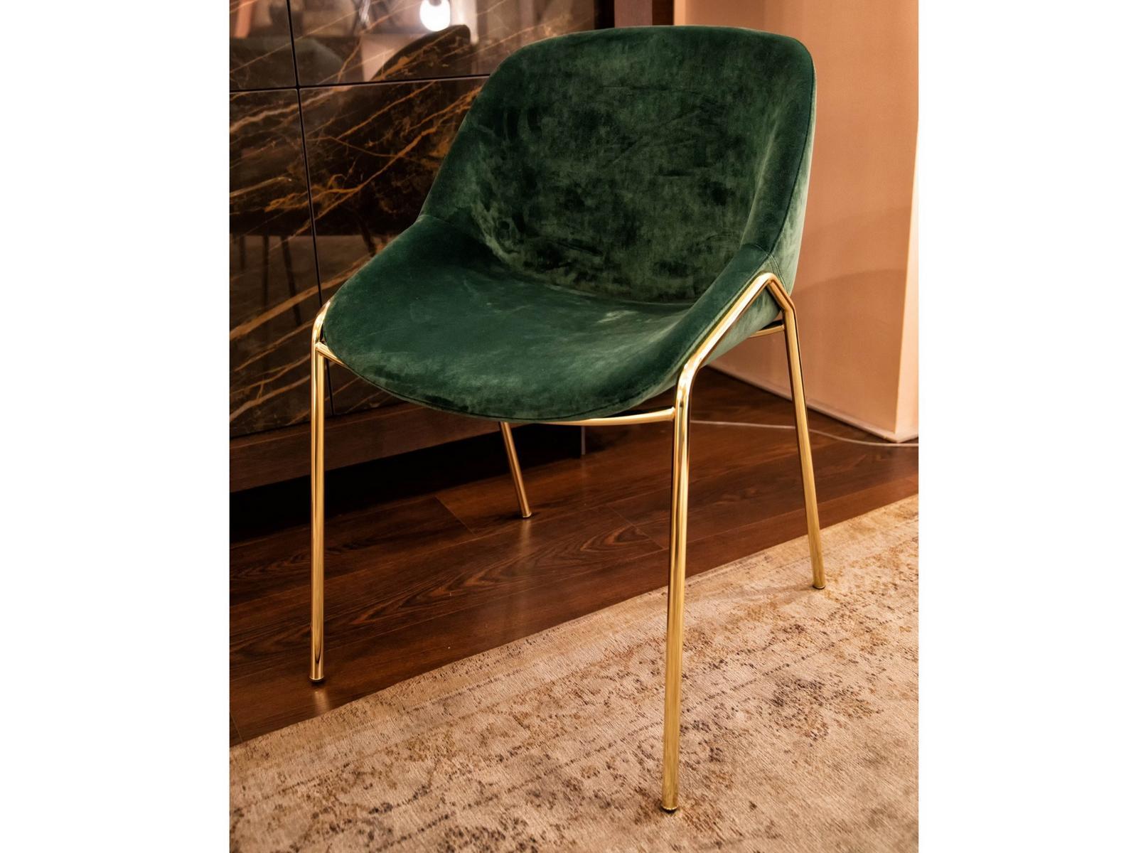 Upholstered fabric chair | Nova by Riflessi