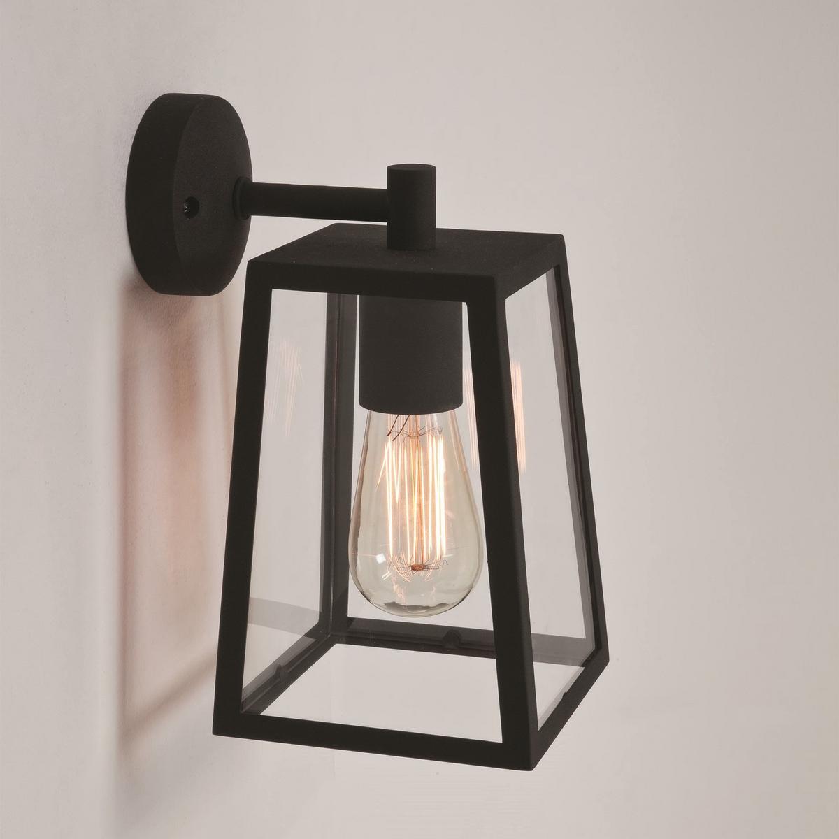 Glass and steel outdoor wall lamp | Calvi by Astro lighting
