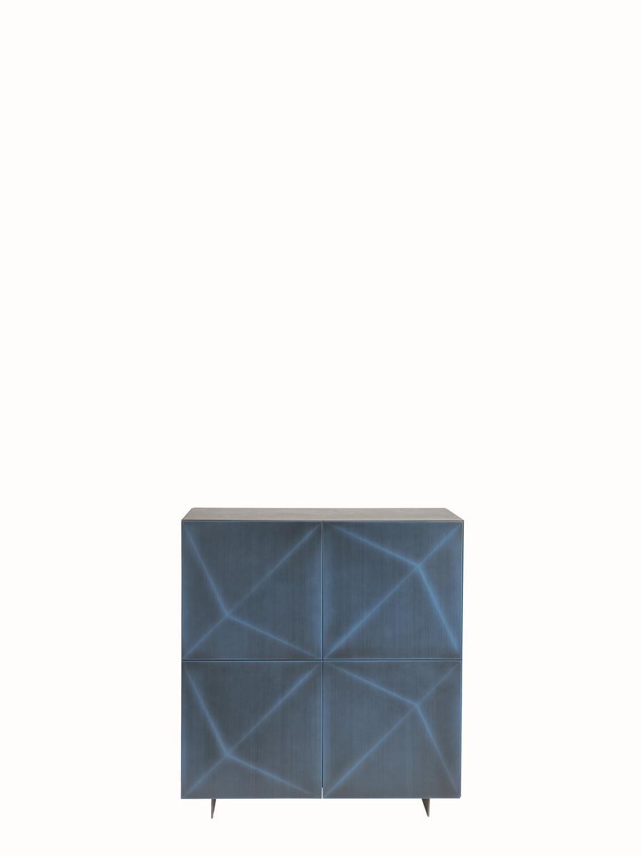 Steel and wood sideboard with doors | Cubric by Riflessi
