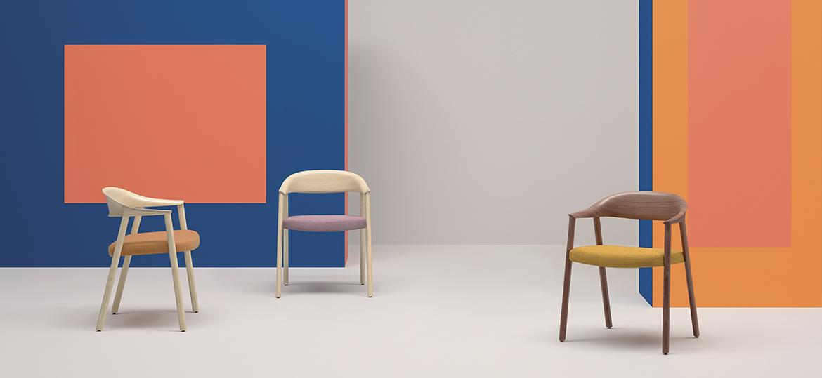 Ash chair with armrests | Héra 2865 by Pedrali