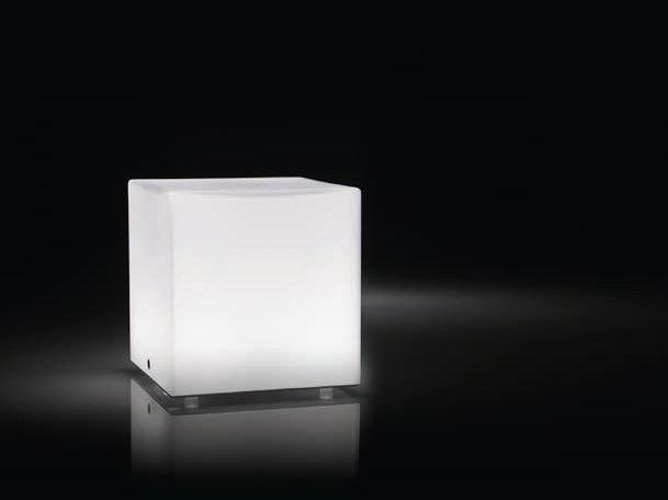 LED blown glass table lamp | Kubik by Panzeri