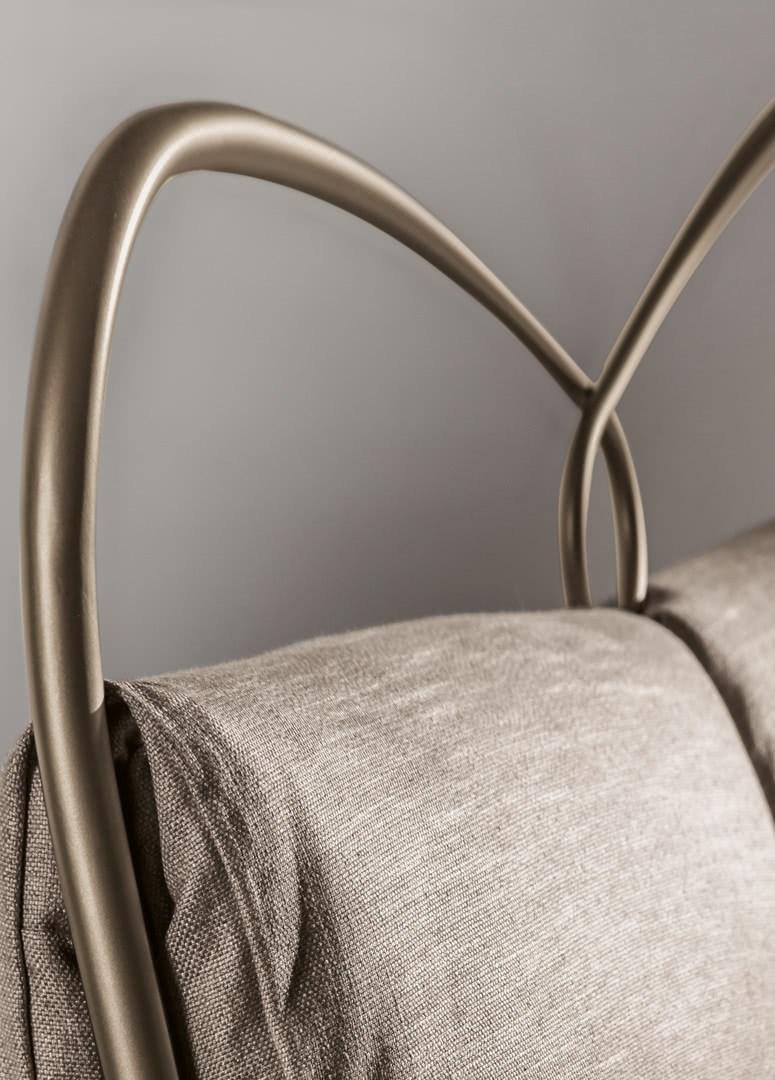 Upholstered double bed | St. Tropez by Cantori