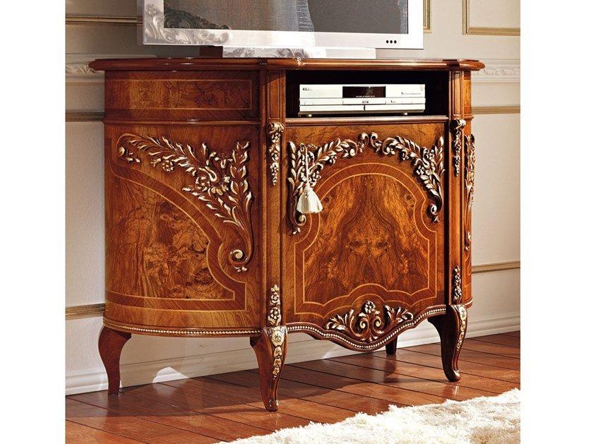 Low wood veneer TV cabinet | Reggenza Luxury by Barnini Oseo