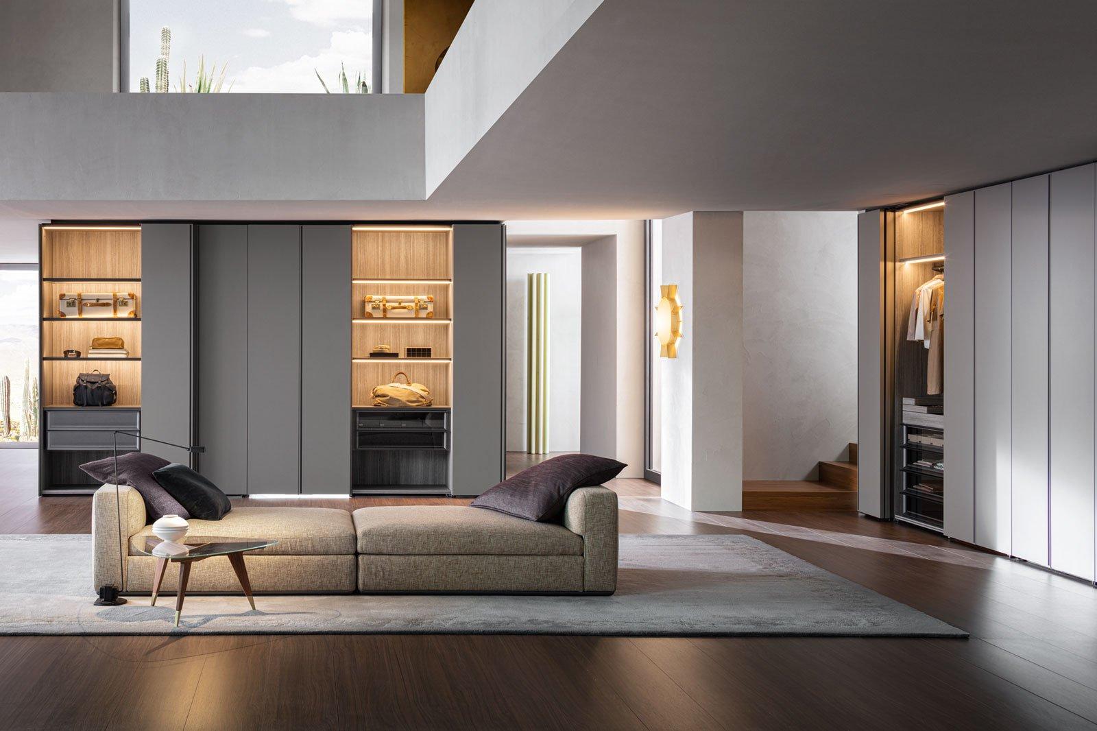 Sectional walk-in wardrobe | Gliss Master Sistema 7 by Molteni