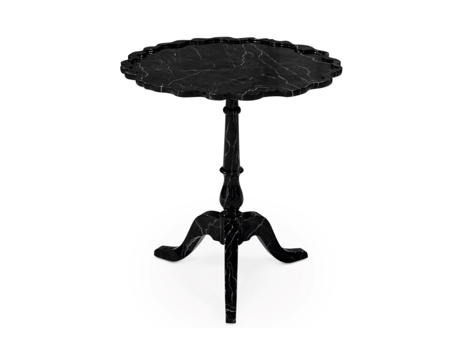 Wooden side table | Shield Faux-marble by Boca Do Lobo