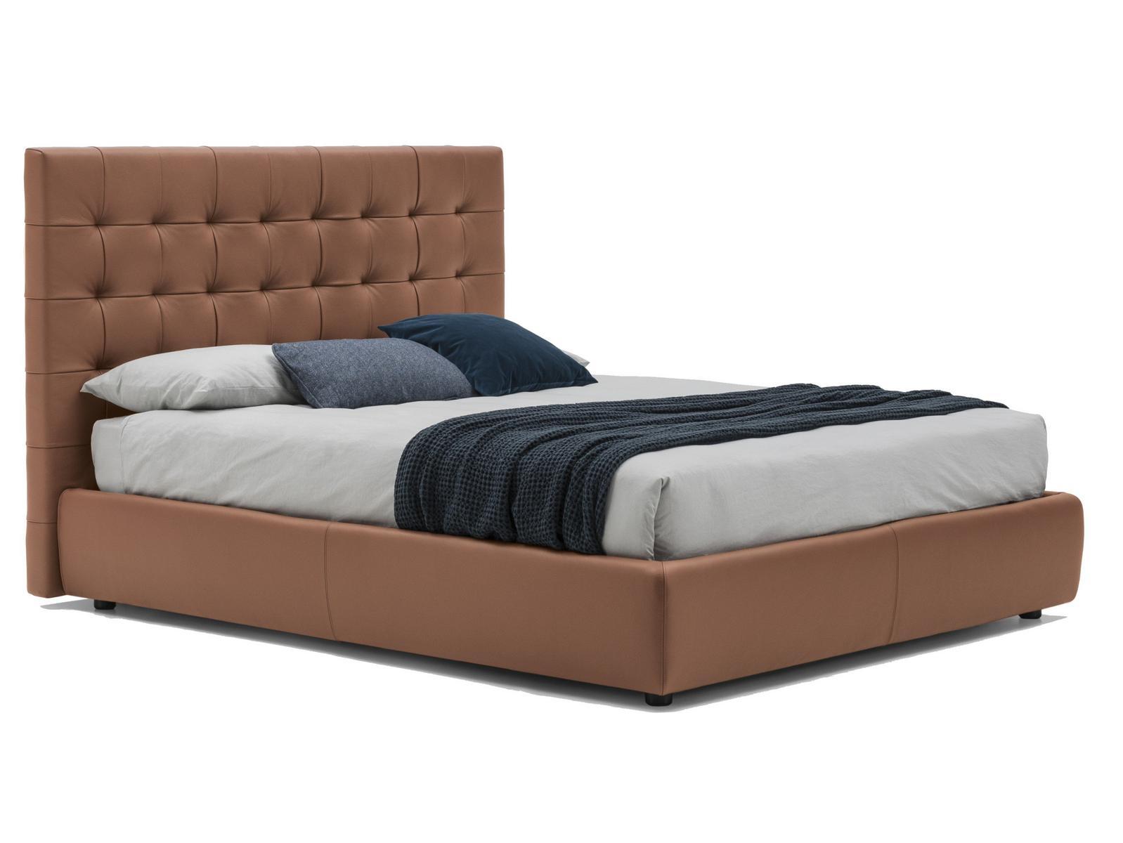 Storage bed with tufted headboard | Freedom by Bolzan letti