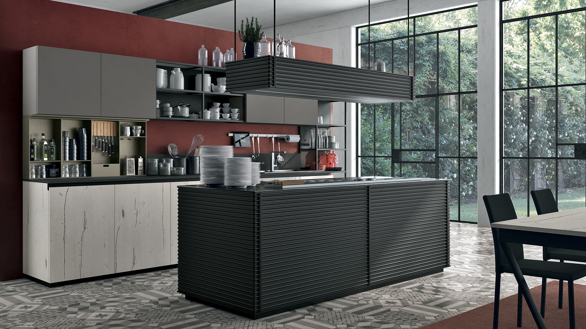 Kitchen without handles Lube Cucine Oltre