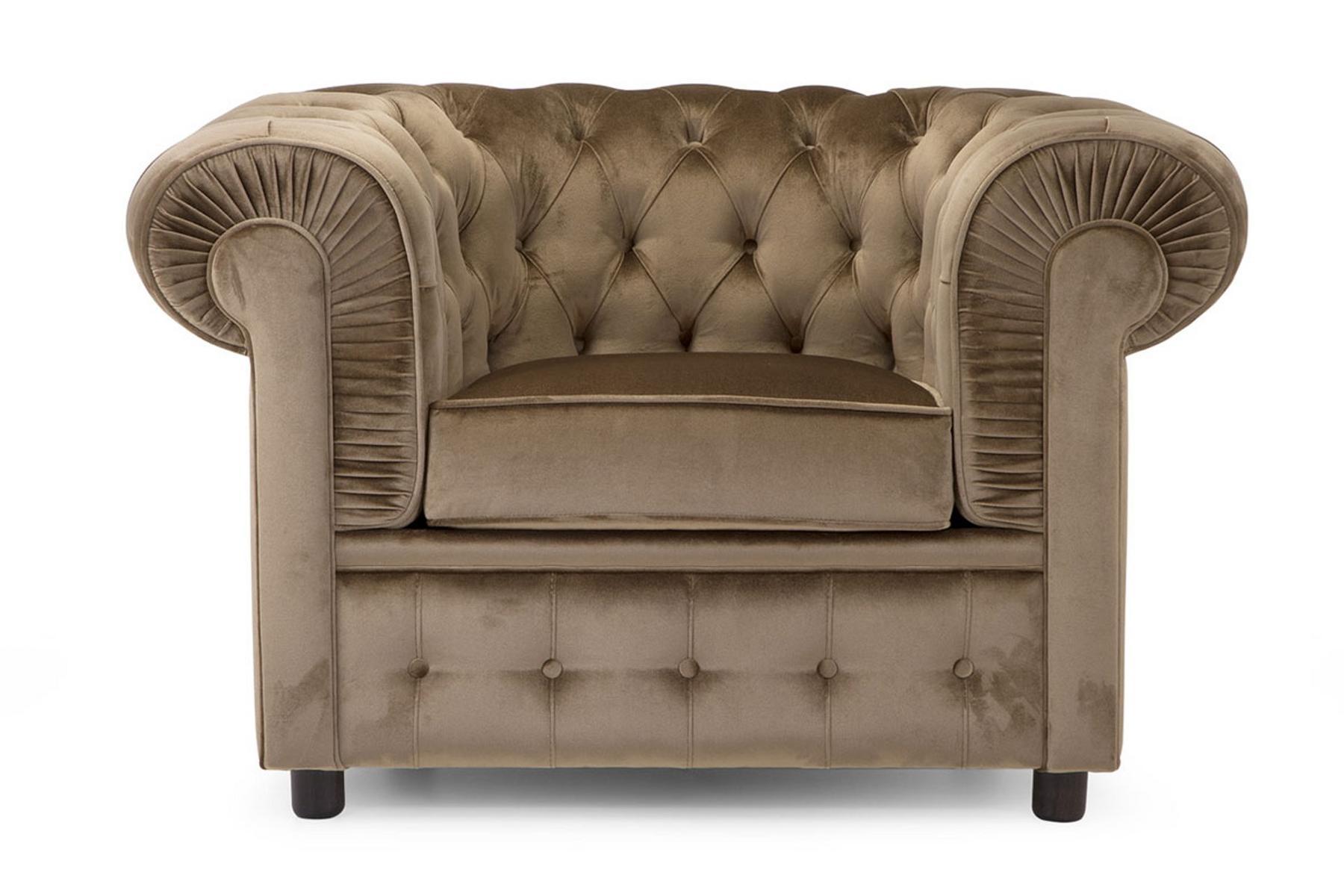 Chesterfield style upholstered fabric armchair | 800 by Domingo salotti