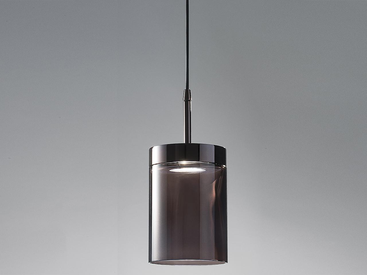 LED crystal and metal pendant lamp | Quarzo 725/s1 by Italamp