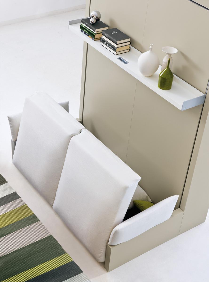 Convertible fabric sofa with storage space | Nuovoliolá 10 by CLEI
