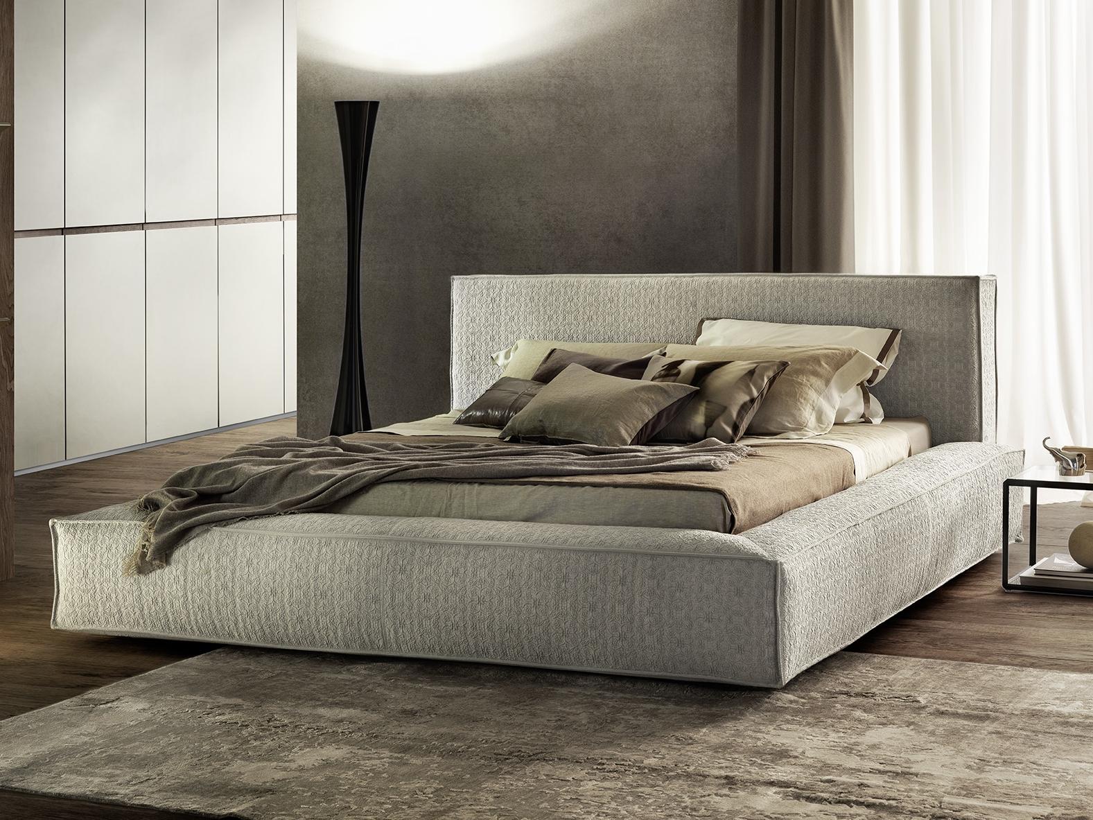 Upholstered fabric bed with removable cover | Elite by Olivieri