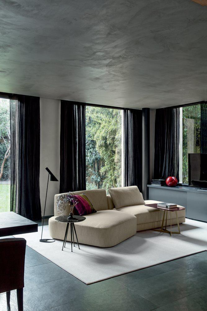 Corner nabuk sofa | Dion by Alberta Salotti