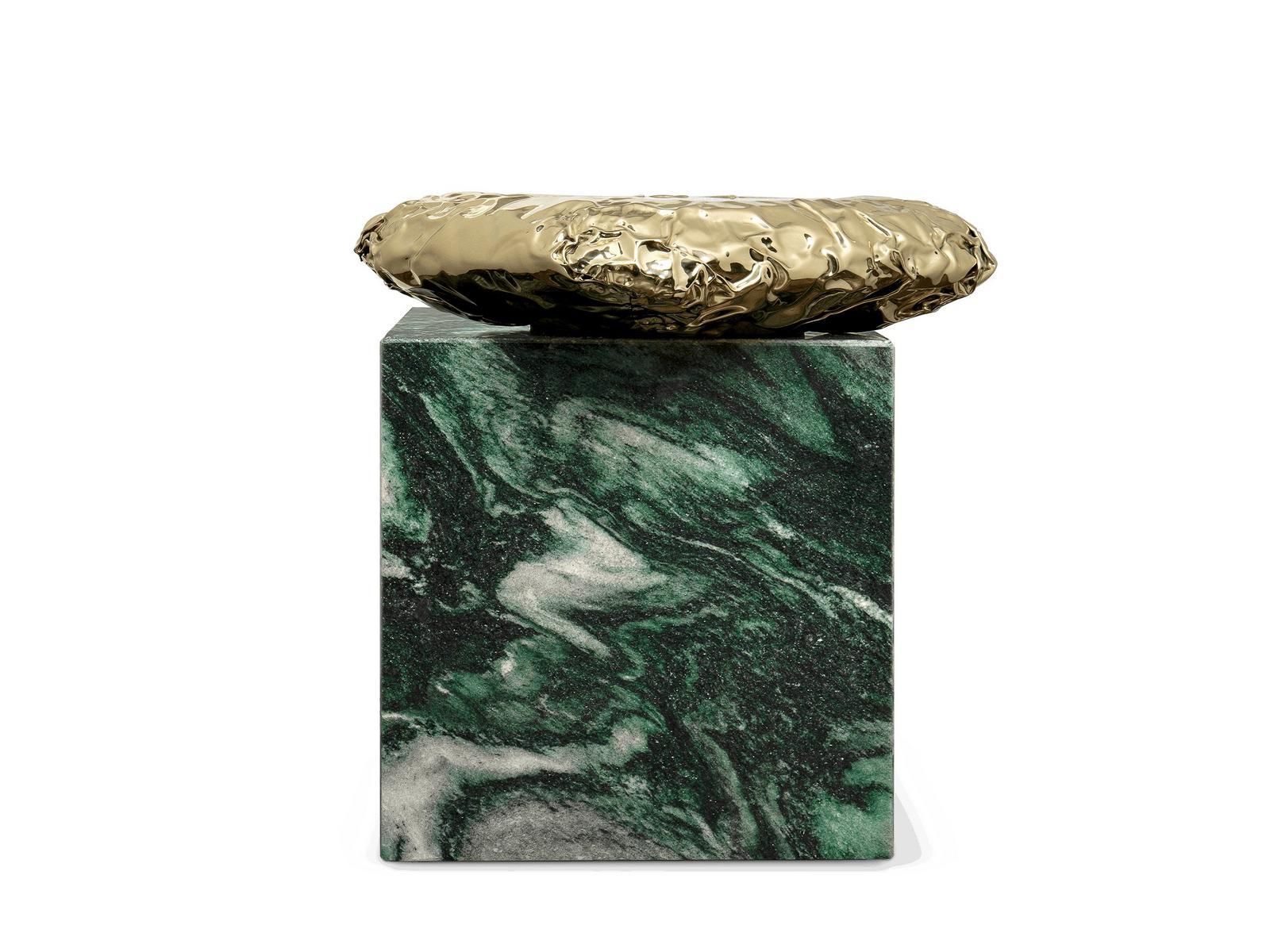 Square marble coffee table | Stonehenge Laponia Green by Boca Do Lobo