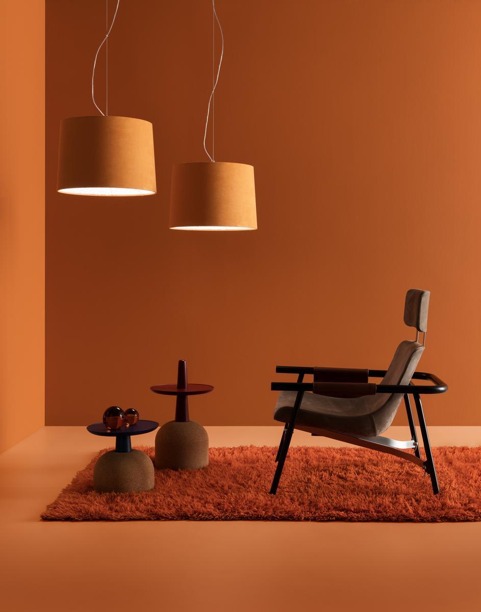 Suede fabric pendant lamp | Velvet by Axolight