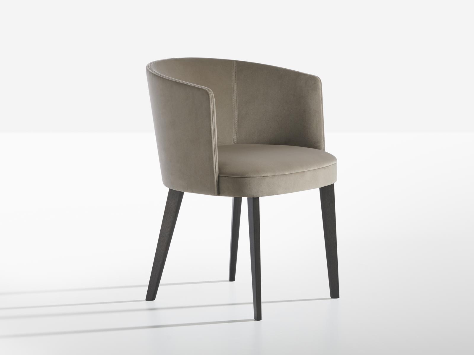 Fabric chair with armrests | Lèna by Potocco