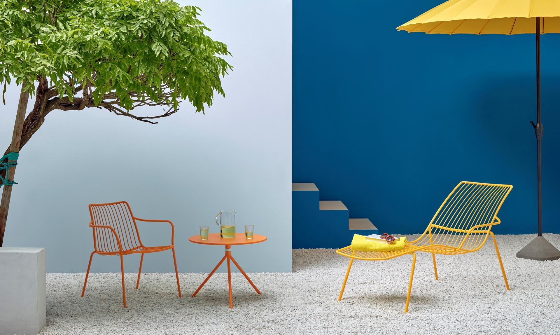 Steel garden side table | Nolita 5454 by Pedrali