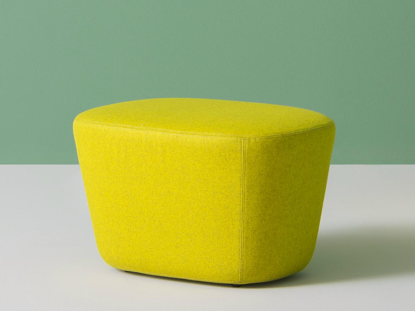 Upholstered fabric pouf | Log 367 by Pedrali