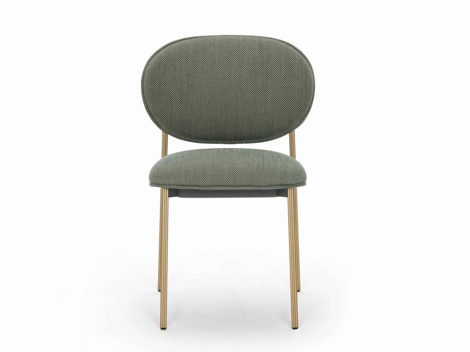 Upholstered stackable fabric chair | Blume 2950 by Pedrali