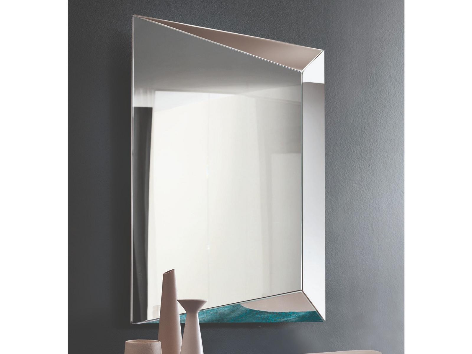Rectangular wall-mounted mirror | Levante by Riflessi