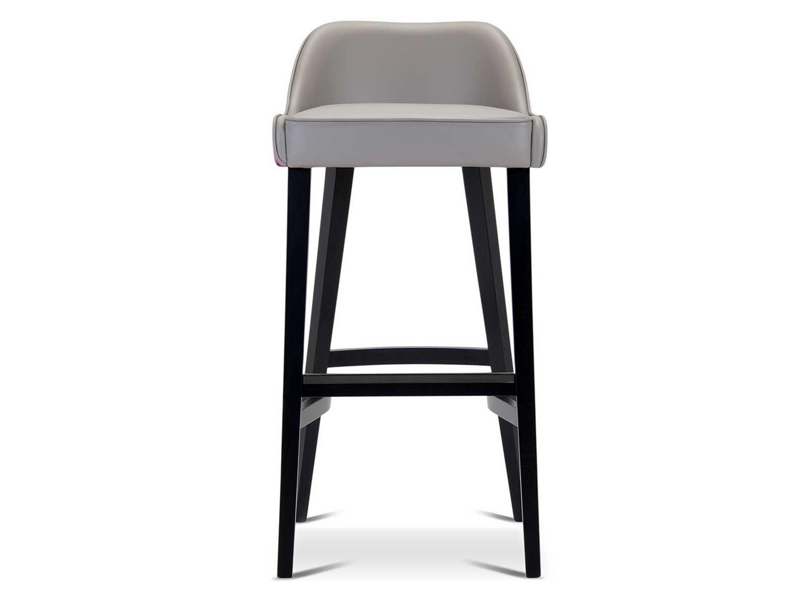 High fabric stool with footrest | Pat by Domingo salotti