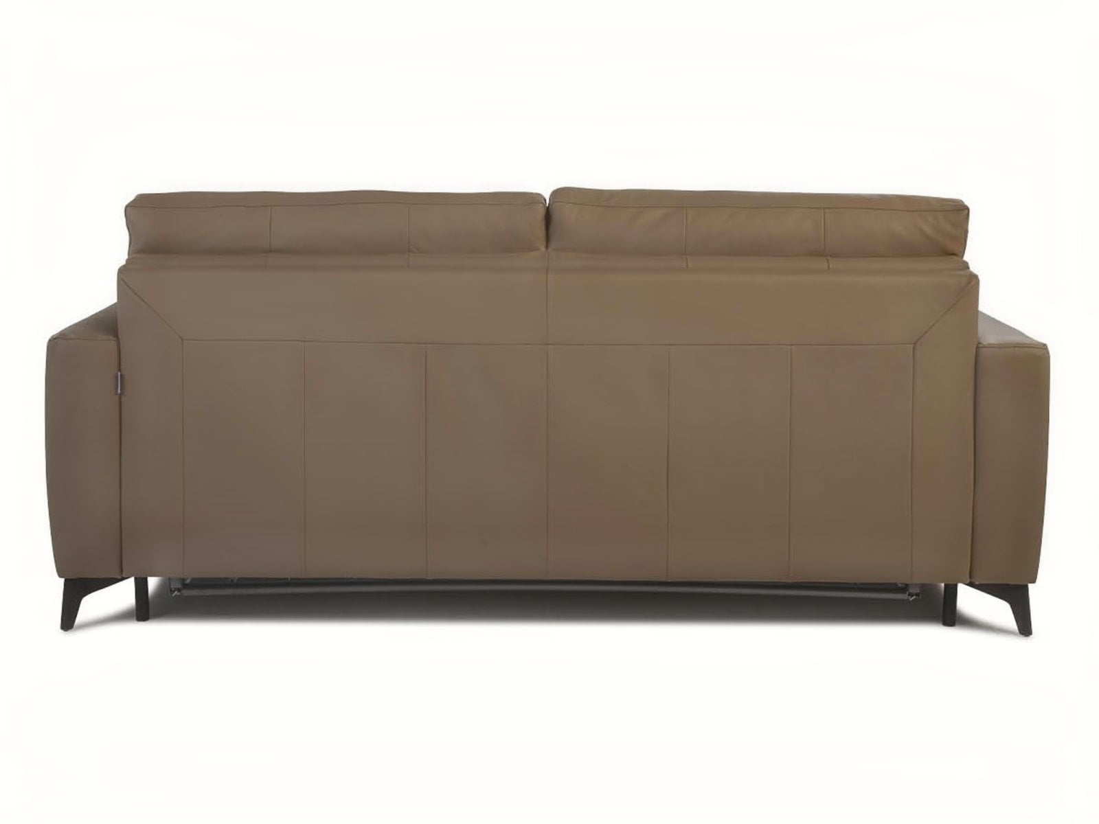 The Alfa sofa boasts a sleek, minimalist design ideal for any home, with options for a thicker mattress and an enclosed base. | Alfa by Calia Italia