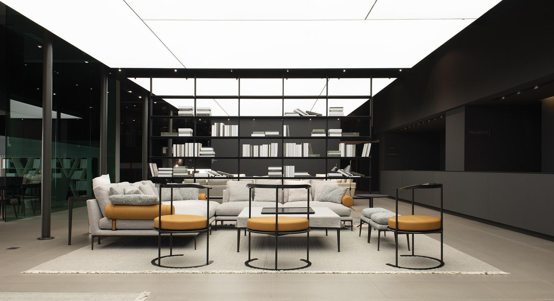 Leather sofa | Atoll by B&B Italia
