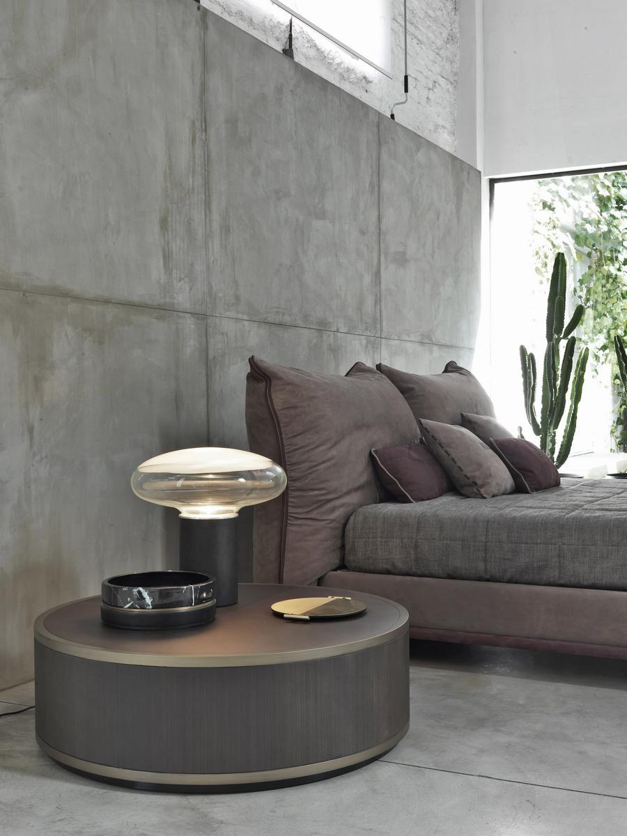 Low round wooden coffee table | Connor by Gianfranco Ferre Home