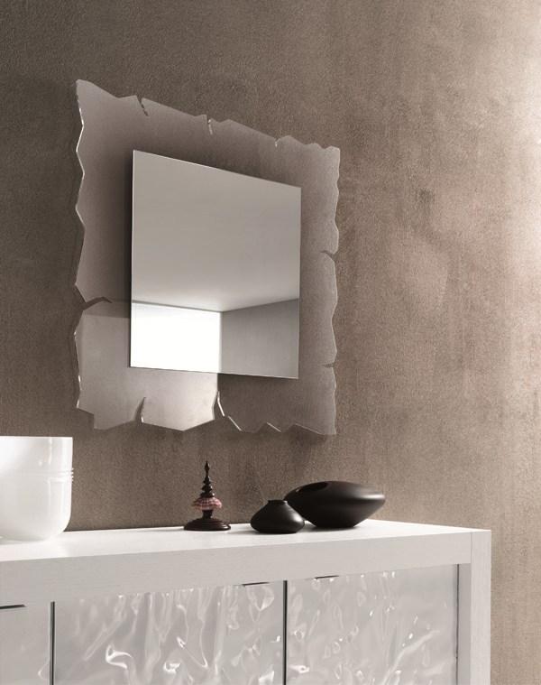 Square wall-mounted mirror | Vision by Riflessi