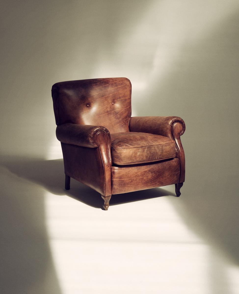 Leather armchair with armrests | Roma by Mantellassi 1926