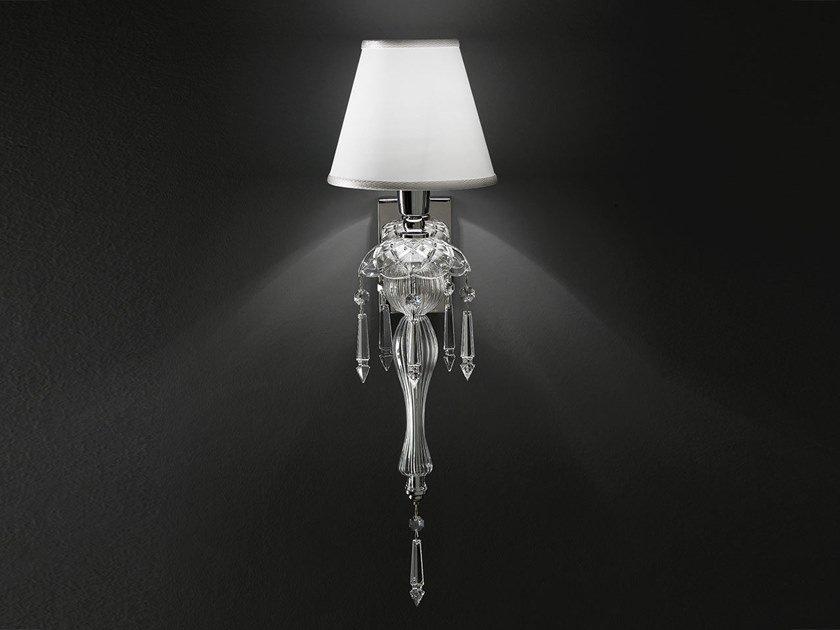 Crystal wall lamp with Swarovski® crystals | Vogue 348/ap1 by Italamp