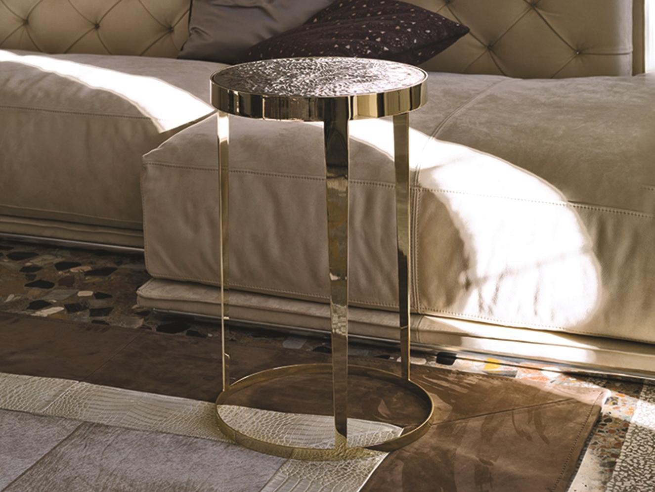 Round metal coffee table | Amadeus by Longhi