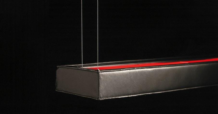 Direct-indirect light leather pendant lamp | D-leather by Dark