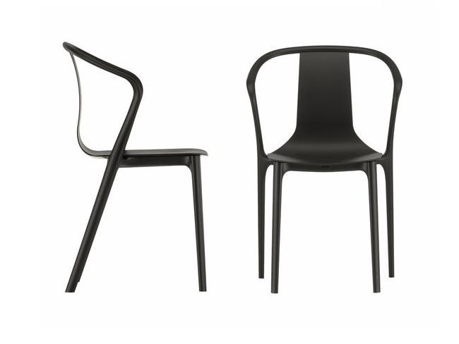 Stackable polyamide chair with armrests | Belleville by Vitra