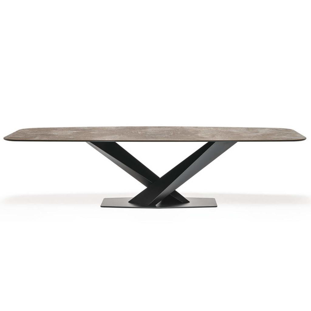 Oval ceramic table | Stratos Keramik by Cattelan Italia