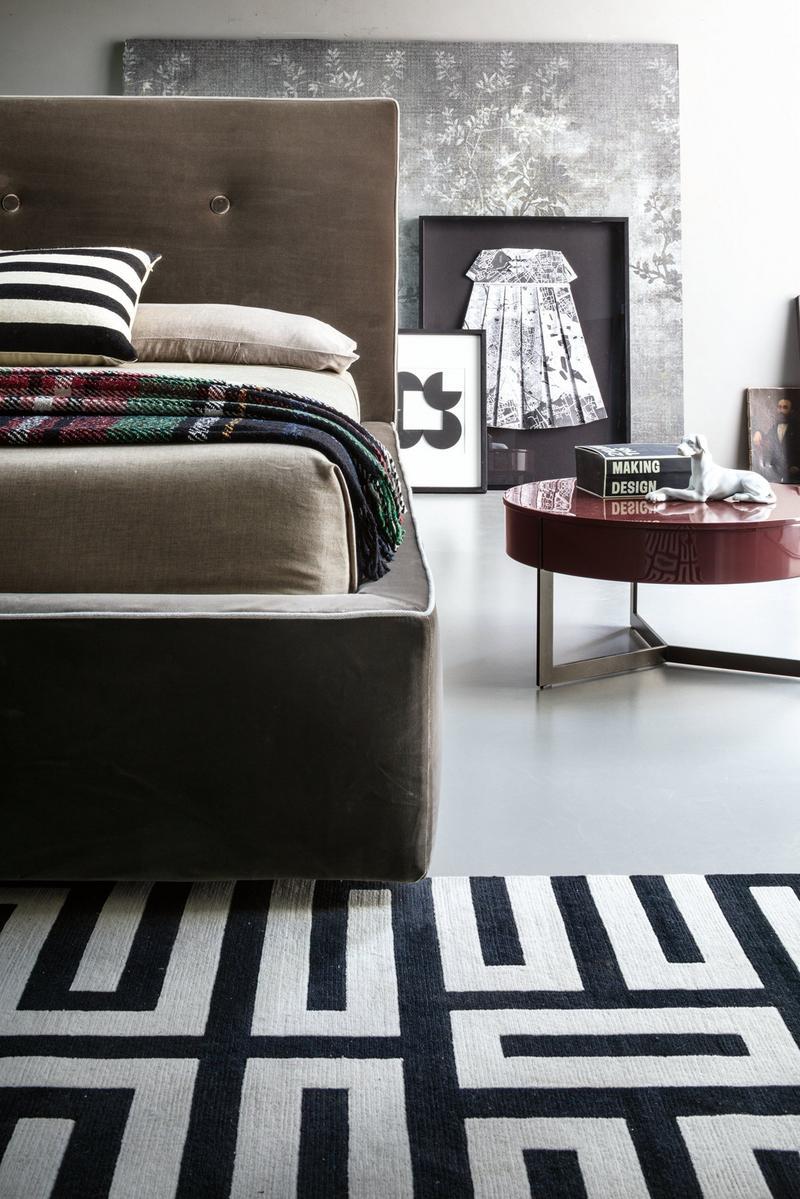 Fabric double bed | Madama by Lema